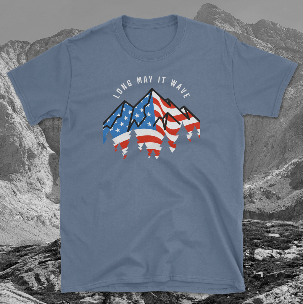 Star Spangled Banner Flag Mountain
