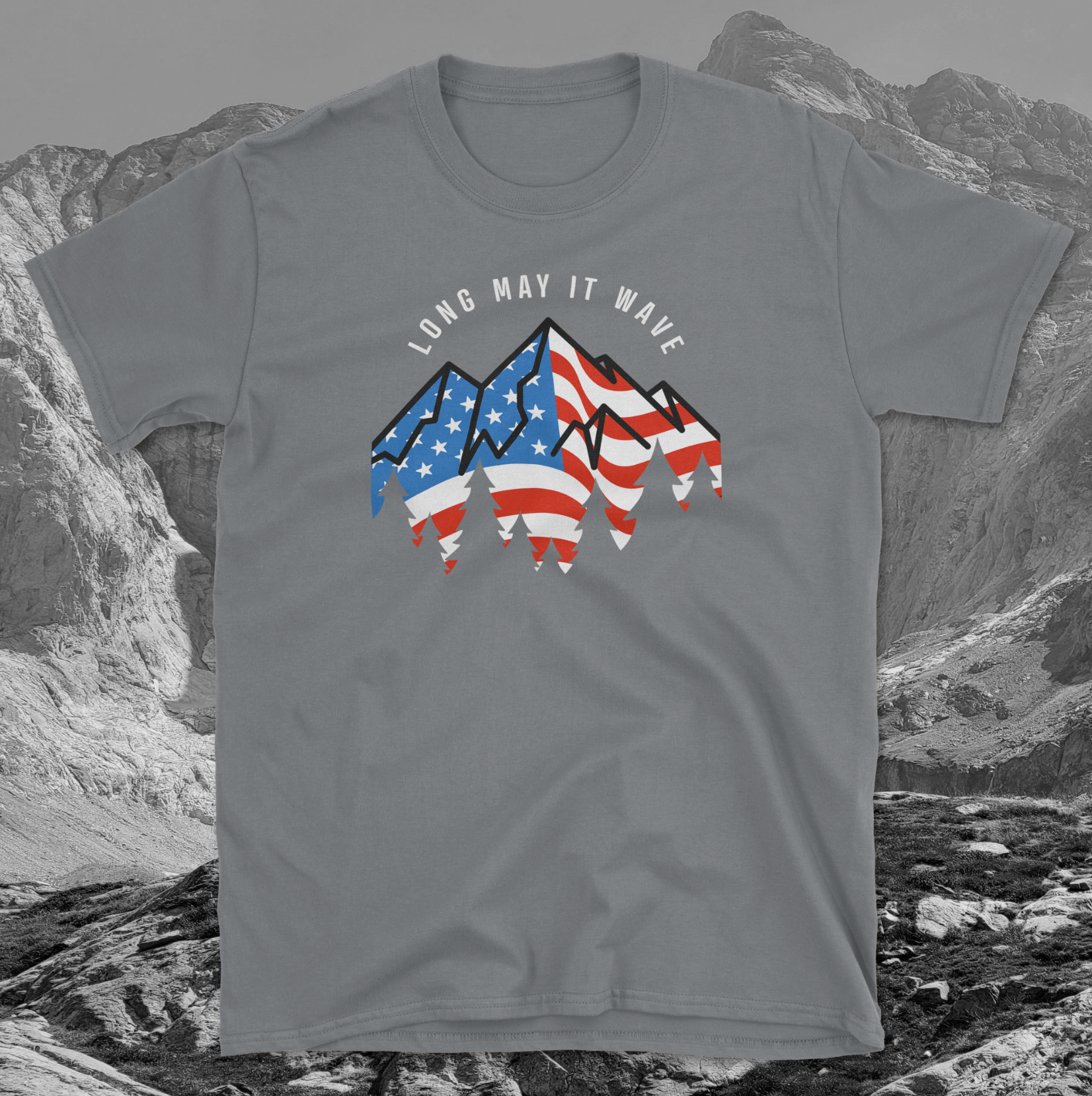 Star Spangled Banner Flag Mountain