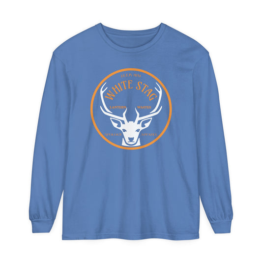 Chronicles of Narnia White Stag Comfort Colors long sleeve shirt