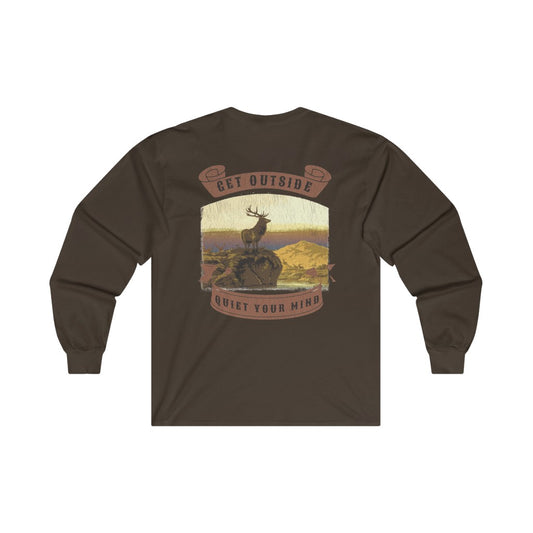 Get Outside Quiet Your Mind Long Sleeve ELK T-Shirt